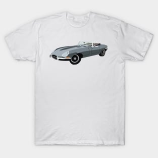 Grey Vintage Sport Car T-Shirt